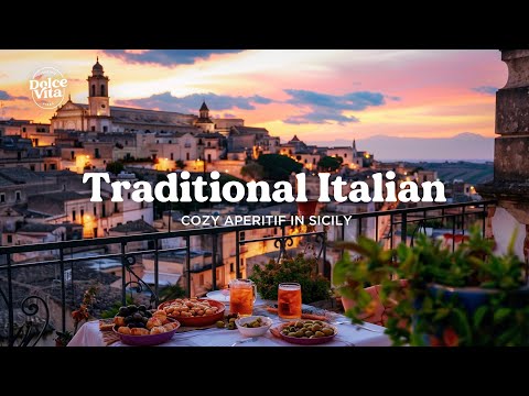 Smooth 1950s Italian Bar Music | Authentic Aperitivo Vibes in Sicily