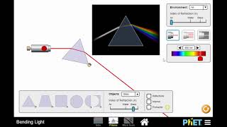 PhET Simulation Bending Light - Mr Pauller