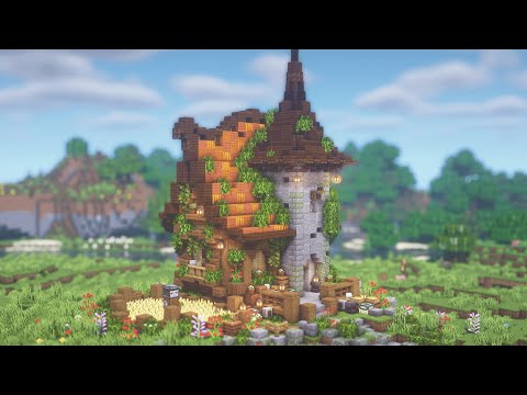 Minecraft | How to Build a Medieval Tower House (Tutorial)
