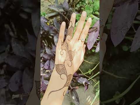 Arabic mehandi design #music #coversong #cover #ekta art girl