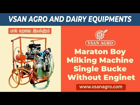 Milking Machine with Sprayer