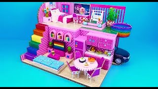Como fazer casa de boneca Barbie diyFaa voc mesmo Sua Casa dos Sonhos