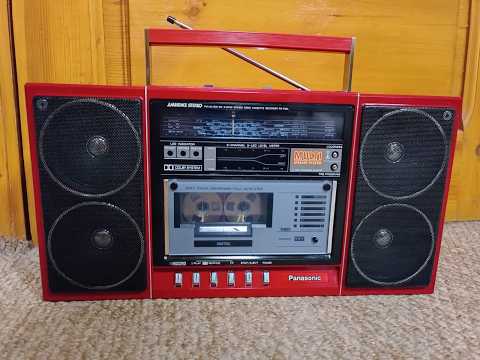 Panasonic RX F 32LS Rare Vintage Red Casette Deck Boombox Warranty image 17