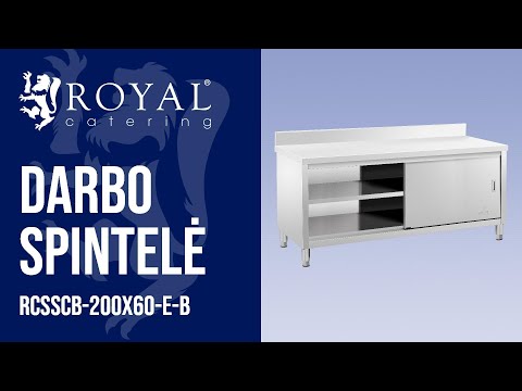 vaizdo įrašas - Darbo spintelė - bortelis - 200 x 60 cm - 600 kg keliamoji galia