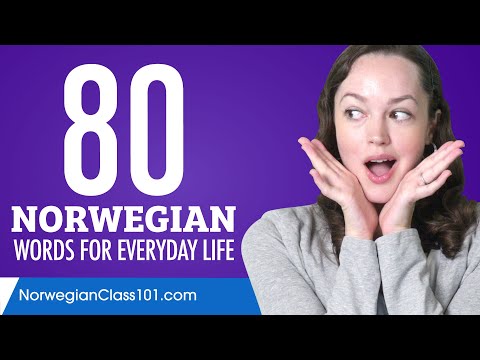 80 Norwegian Words for Everyday Life - Basic Vocabulary #4