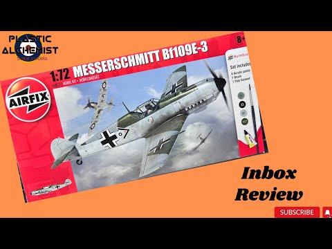 Airfix 1/72 Messerschmitt Bf109E-3 Starter set. Inbox review
