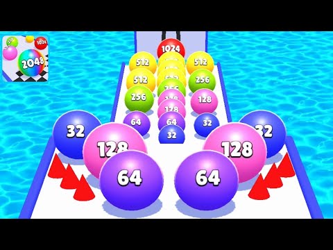 Ball Run 2048 Merge Race Run 3D ! All Levels Gameplay (92-109) android, ios