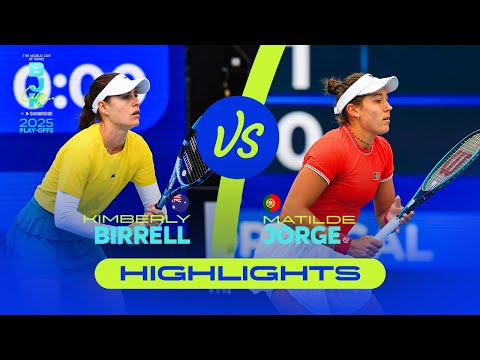 Kimberly Birrell (AUS) vs Matilde Jorge (POR) | 2025 Billie Jean King Cup Play-offs | Highlights