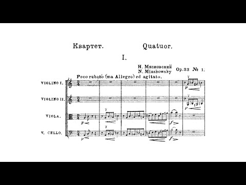 Nikolai Myaskovsky – String Quartet No. 1