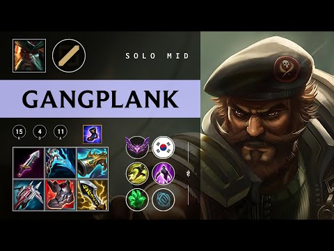 Gangplank Mid vs Yasuo - KR Master Patch 26.02