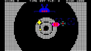 Sharp MZ-700 Game: Subspace Fight (1983 ZAT Soft)