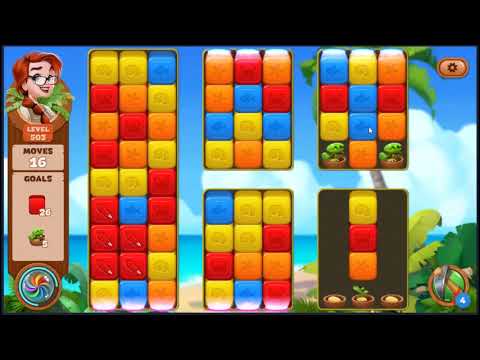 Lost Island Blast Adventure Level 503 - NO BOOSTERS 🏝️ | SKILLGAMING ✔️