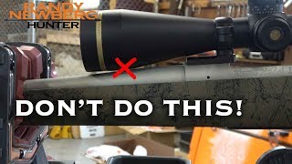How To Avoid a Common Scope Mounting Mistake