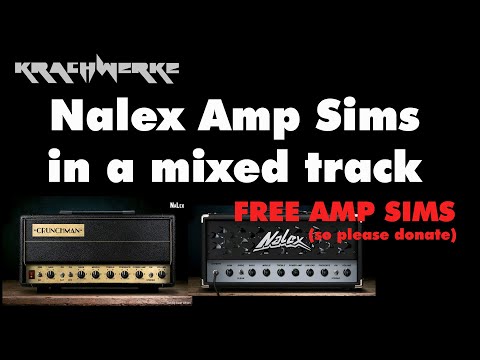 Amazing free Amp Sims - NaLex Amp Sim in a mixed track