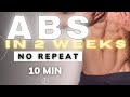 EPIC 10 Minute NO REPEAT Ab Shredder Challenge ABS IN TWO WEEKS