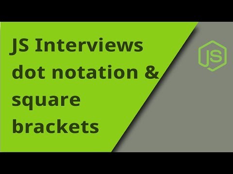 JS Interview dot notation vs square brackets Question 12