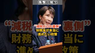 “減税ゼロの裏側”財務省が本当に進めたい政策がヤバすぎる #shorts #雑学 #豆知識 #高市早苗 #高市首相 #高市総理 #財務省 #消費税 #給付付き税額控除