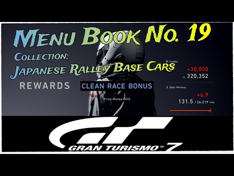 Gran Turismo 7 | Menu Book No. 19 | Collection: Japanese Rally Base Cars