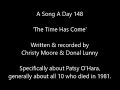 A Song A Day 148: 'The Time Has Come', written by Christy Moore & Donal Lunny, Hunger Strike 1981.