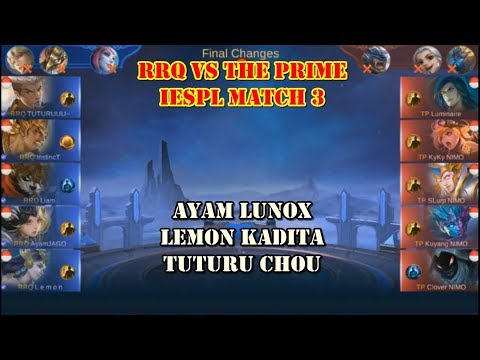 RRQ VS THE PRIME MATCH 3 - TBOF IESPL - Match Day 19