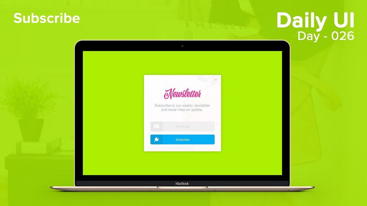 Daily UI - Day 026 - Subscribe