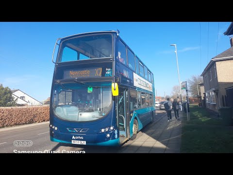 arriva Northumbia 7605 NK59DLY Wright gemini 2 DB300 X7 Newcastle