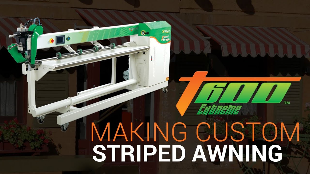 How to Make Custom Striped Awnings - T600 Extreme Shade I Miller Weldmaster