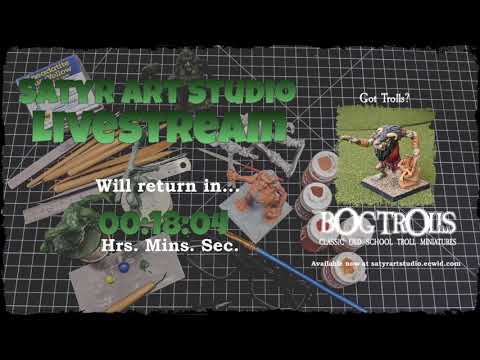 Satyr Studio - Miniature Sculpting - Making a Space Marine from scratch- Tallking Kickstarters- Pain