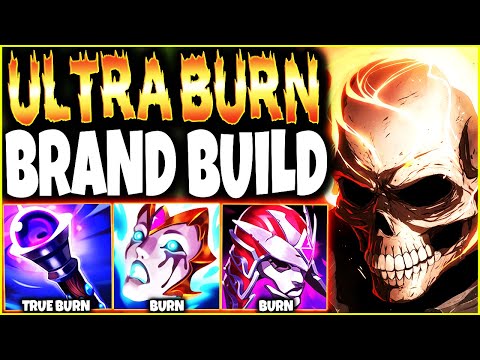 Ultra Burn Brand Top Build 🔥 MELT SEASON 13 TANKS and EARN GOLD NON-STOP 💰 LoL Brand s13 Gameplay