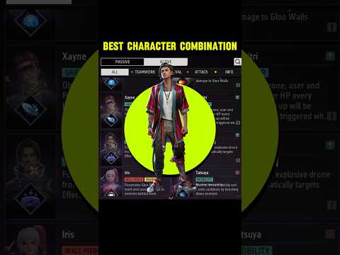 Tatsuya character combination || best character combination in free fire