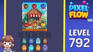 Pixel Flow Level 792 Solution Walkthrough