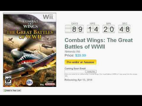 Combat Wings : The Great Battles of World War II Wii