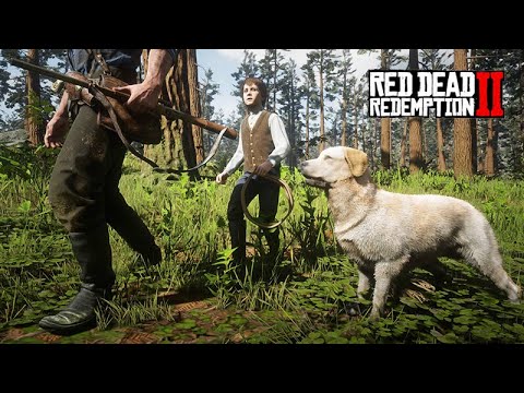 LEVEI O JACK e o RUFUS para CAÇAR e DOMAR CAVALOS - Red Dead Redemption 2