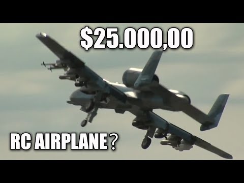 $25,000 RC Airplane? A-10 "WARTHOG" by MIBO Jets (A Closer Look)