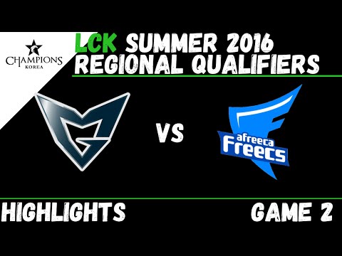SSG vs AFS Game 2 Highlights LCK Summer 2016 Regional Qualifier   Samsung vs Afreeca Freecs