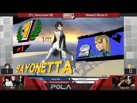 CFL Smackdown 98 WiiU - Riot (Bayonetta) vs Tumultus (ZSS) - Winners R4
