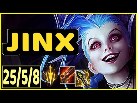 JINX VS DRAVEN - 25/5/8 KDA ADC GAMEPLAY DIAMOND II