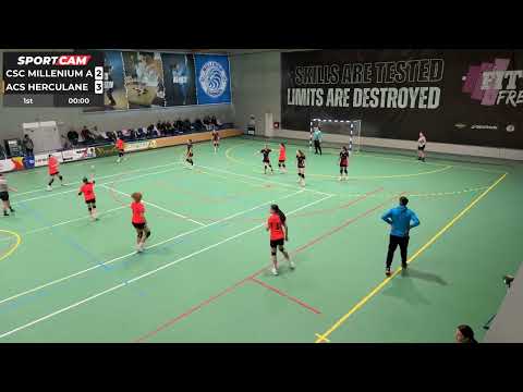 CSC Millenium Giarmata A - CS Baile Herculane meci handbal Junioare 3 - 13.12. 2025 repriza 1