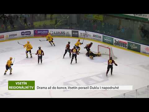 VSETÍN: Drama až do konce, Vsetín s výborným Žukovem porazil Duklu i napodruhé