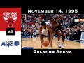 Full Game The 1995 Playoff Rematch Chicago Bulls Vs Orlando Magic November 14 1995