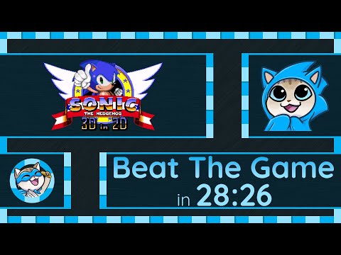Sonic 3D in 2D | Sonic | Beat the Game Speedrun in 28:26