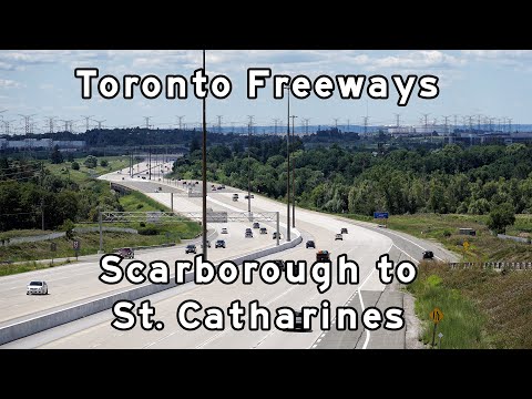 Toronto Freeways - Toronto to St. Catharines - 401, 404, 407 ETR, QEW - 2021/08/21