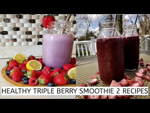 TRIPLE BERRY SMOOTHIE URDU RECIPE \HEALTHY SMOOHTIE RECIPE FOR SUMMER