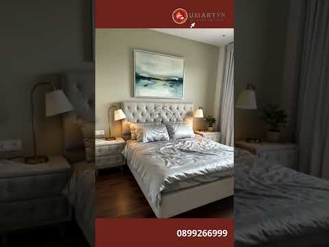 Giường Ngủ Bọc Da Silicon Chống Bám Bẩn BED-006 (Khung Gỗ Tự Nhiên)