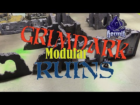 Grimdark Modular Ruins Cheap and Easy for Warhammer 40k
