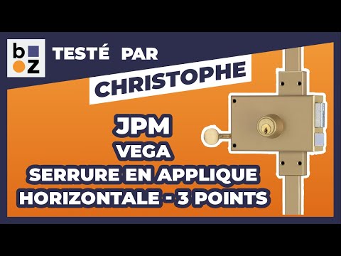Serrure en applique horizontale - 3 points - cylindre rond - Vega JPM
