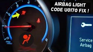 FIX CODE U0170 AIRBAG LIGHT ON CHEVY, CHEVROLET, GMC, BUICK, CADILLAC
