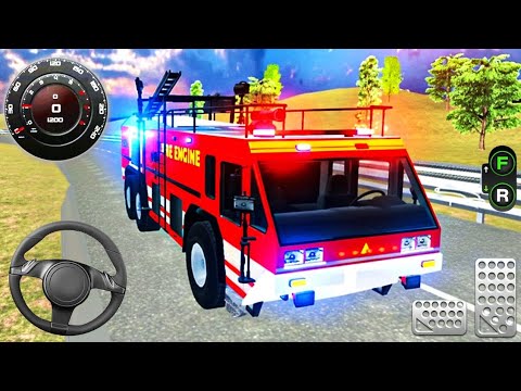 Real Fire Truck Driving Simulator 2025 - Fire Truck Simulator 3D - Android GamePlay 