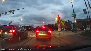 2021-10-22: Driving through Downtown Joliet toward Joliet Central High School via US 30