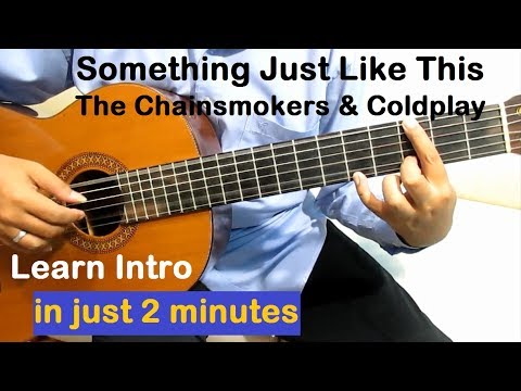 Something Just Like This Guitar Tutorial for Beginners ( Intro ) - The Chainsmokers & Coldplay